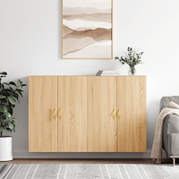 vidaXL Väggskåp 2 st sonoma-ek 69,5x34x90 cm