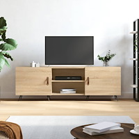 vidaXL Tv-bänk sonoma ek 150x30x50 cm konstruerat trä