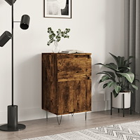 vidaXL Byrå rökfärgad ek 40x35x70 cm konstruerat trä