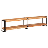 vidaXL Tv-bänk 200x30x40 cm massiv akaciaträ