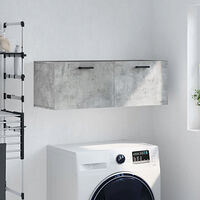 vidaXL Väggskåp betonggrå 100x36,5x35 cm konstruerat trä