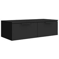 vidaXL Väggskåp svart 68x30x20 cm konstruerat trä