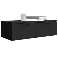 vidaXL Väggskåp svart 68x30x20 cm konstruerat trä