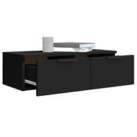 vidaXL Väggskåp svart 68x30x20 cm konstruerat trä
