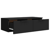 vidaXL Väggskåp svart 68x30x20 cm konstruerat trä