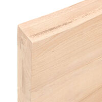 vidaXL Bordsskiva 160x50x(2-6) cm obehandlad massiv ek levande kant