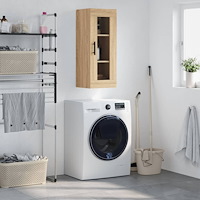 vidaXL Väggskåp sonoma-ek 34,5x34x90 cm