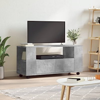 vidaXL Tv-bänk betonggrå 102x34,5x43 cm konstruerat trä