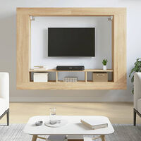 vidaXL Tv-hylla sonoma-ek 152x22x113 cm konstruerat trä