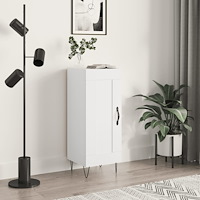 vidaXL Skänk vit 34,5x34x90 cm konstruerat trä