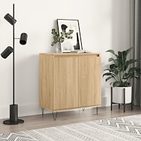 vidaXL Byrå sonoma-ek 60x35x70 cm konstruerat trä