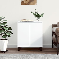 vidaXL Byrå vit 60x35x70 cm konstruerat trä