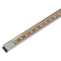 vidaXL Rektangulärt Vattenfall Poolfontän med LEDs i rostfritt stål 30 cm