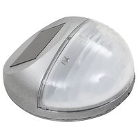 vidaXL Sollampa vägg LED set 12 st rund silver