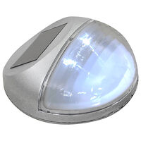 vidaXL Sollampa vägg LED set 12 st rund silver