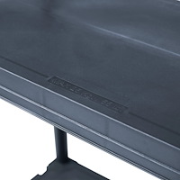 vidaXL Förvaringshylla svart 125 kg 60x30x180 cm plast