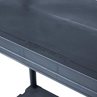 vidaXL Förvaringshyllor 5 st svart 125 kg 60x30x180 cm plast