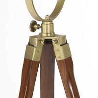 vidaXL Golvlampa massivt mangoträ 97 cm