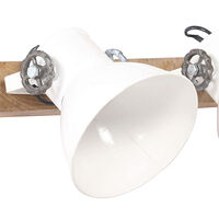 vidaXL Industriell vägglampa vit 90x25 cm E27