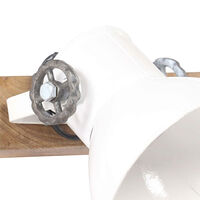 vidaXL Industriell vägglampa vit 90x25 cm E27