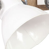 vidaXL Industriell vägglampa vit 90x25 cm E27