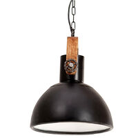 vidaXL Hänglampa industriell 25 W svart rund 30 cm E27