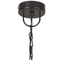 vidaXL Hänglampa industriell 25 W svart rund 30 cm E27