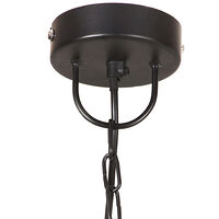 vidaXL Hänglampa industriell 25 W svart rund 48 cm E27