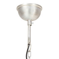 vidaXL Hänglampa industriell vintage 25 W silver rund 40 cm E27