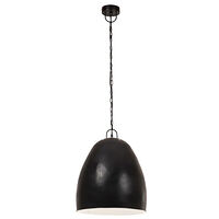 vidaXL Hänglampa industriell 25 W svart rund 42 cm E27