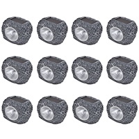 vidaXL Soldrivna LED-spotlight 12 st stenformade
