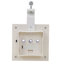 vidaXL Sollampa LED set 6 st fyrkantig 12 cm vit