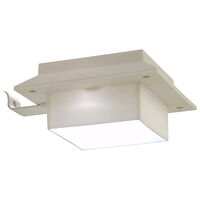 vidaXL Sollampa LED set 6 st fyrkantig 12 cm vit