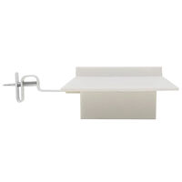 vidaXL Sollampa LED set 6 st fyrkantig 12 cm vit