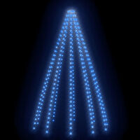 vidaXL Ljusnät för julgran 250 LED blå 250 cm