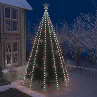 vidaXL Julgransbelysning 500 cm med 500 LED kallvit inne/ute