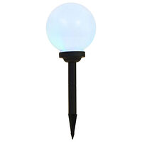vidaXL Solcellslampor med LED 6 st sfäriska 20 cm RGB