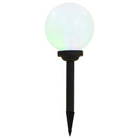 vidaXL Solcellslampor med LED 6 st sfäriska 20 cm RGB