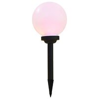 vidaXL Solcellslampor med LED 6 st sfäriska 20 cm RGB