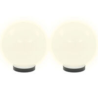 vidaXL Globlampor 4 st LED sfäriska 20 cm PMMA
