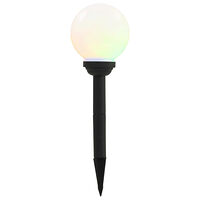 vidaXL Solcellslampor med LED 8 st sfäriska 15 cm RGB