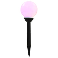 vidaXL Solcellslampor med LED 8 st sfäriska 15 cm RGB