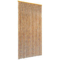 vidaXL Dörrdraperi i bambu 90x220 cm