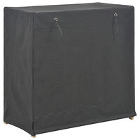 vidaXL Skoförvaring med överdrag grå 79x40x80 cm tyg