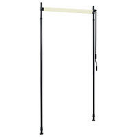 vidaXL Rullgardin utomhus 100x270 cm gräddvit