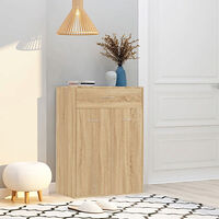 vidaXL Skoskåp sonoma-ek 60x35x84 cm konstruerat trä