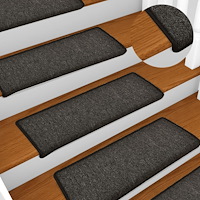 vidaXL Trappstegsmattor 15 st 65x21x4 cm antracit