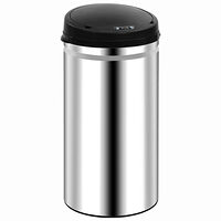 vidaXL Soptunna med automatisk sensor 50 L rostfritt stål