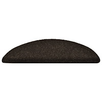 vidaXL Trappstegsmattor självhäftande 15 st mörkbrun 56x17x3 cm brodyr