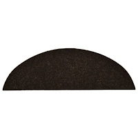 vidaXL Trappstegsmattor självhäftande 15 st mörkbrun 56x17x3 cm brodyr